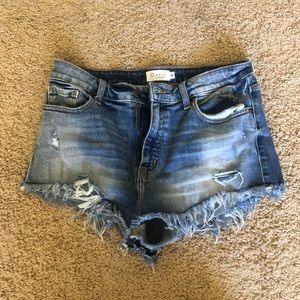 Denim shorts